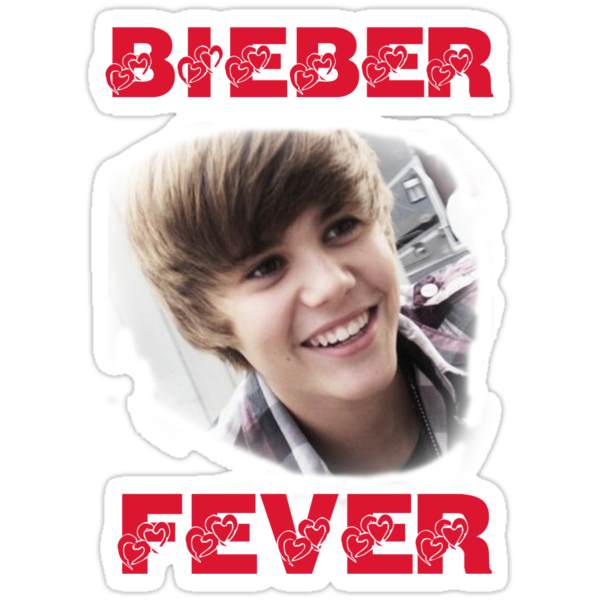 bieber fever. Sticker: Bieber Fever T-Shirt