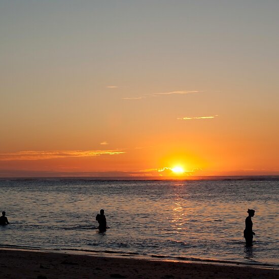 Pics Of The Sunset On The Beach. at sunset on the beach of