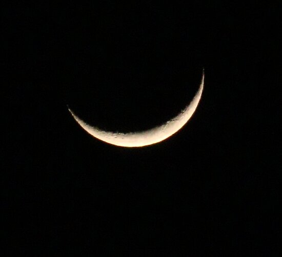 waxing crescent moon. Waxing Crescent Moon by