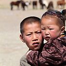Mongolian kids by Valérie Curty