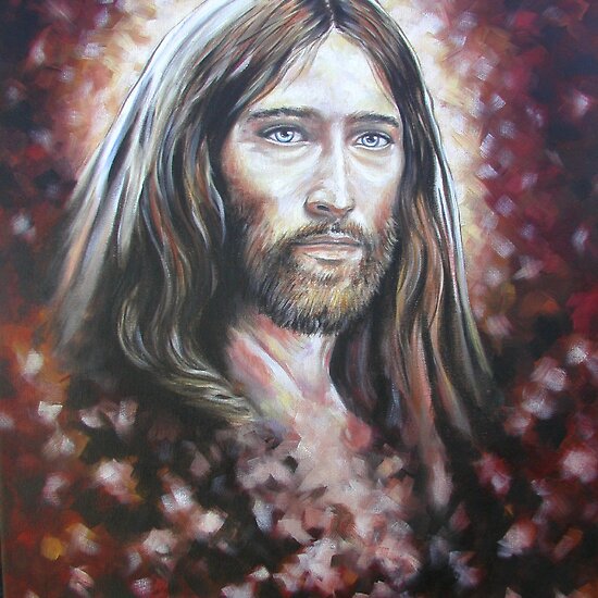 Mystical Jesus" Fine Art Print by Tahnja | RedBubble Mystical Jesus" Fine Art Print by Tahnja | RedBubble