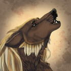 Brown Wolf Therian Pride Sticker for Sale by Elle Abell