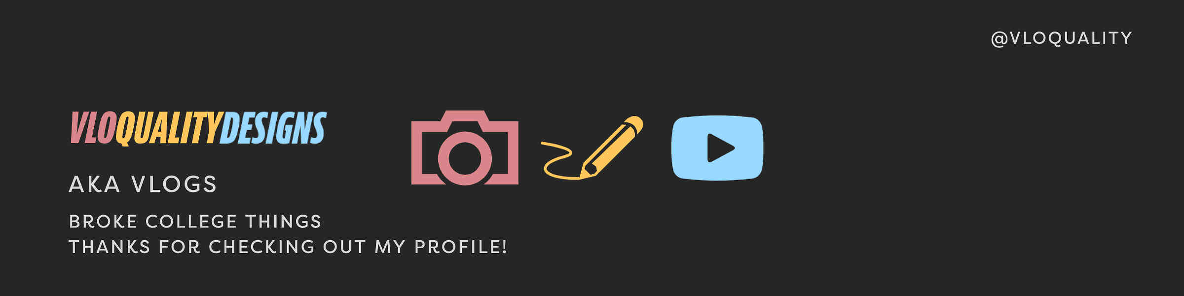 Redbubble banner for @VLOGS