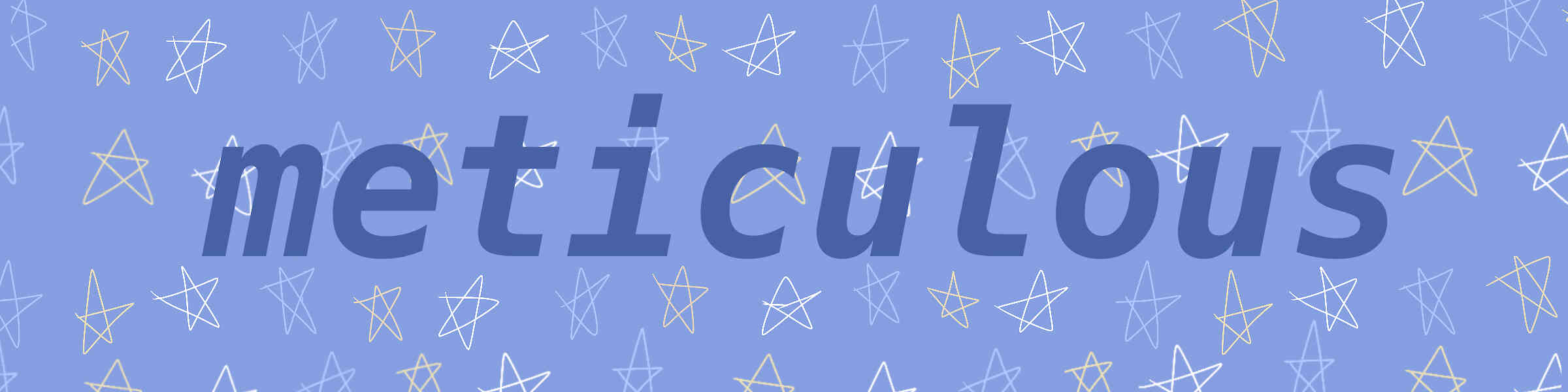 Redbubble banner for @meticulous