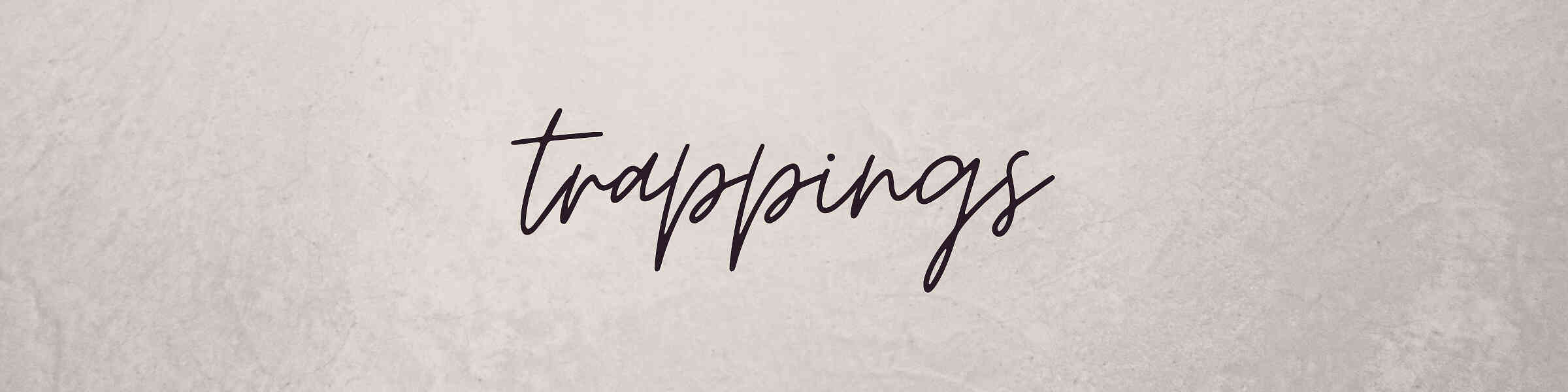 Redbubble banner for @trappings