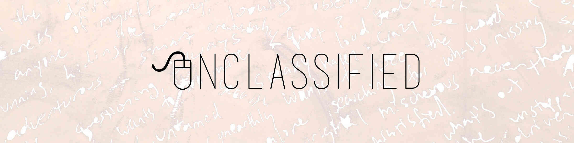Redbubble banner for @unclassified