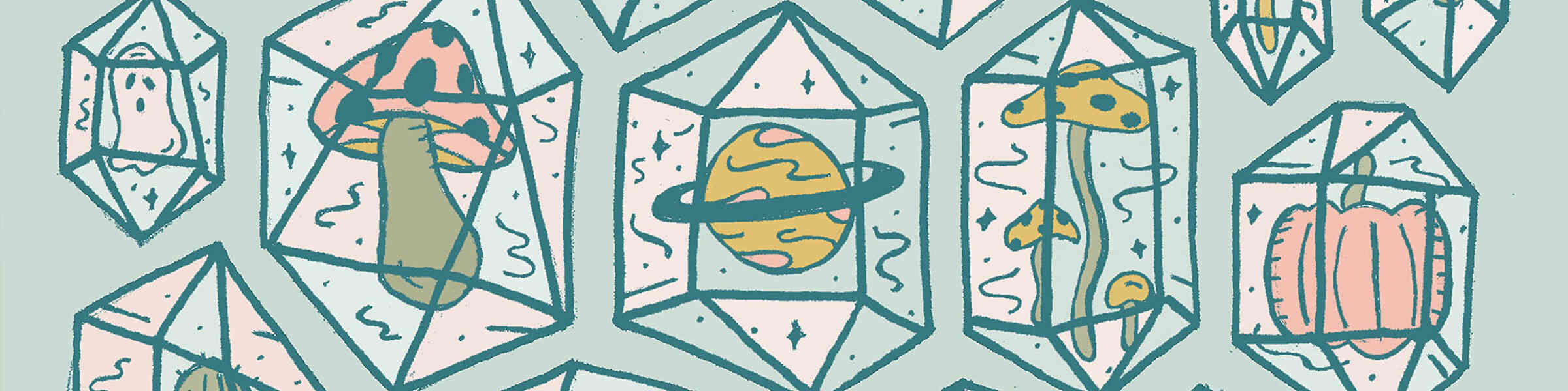 Redbubble banner for @adjacent