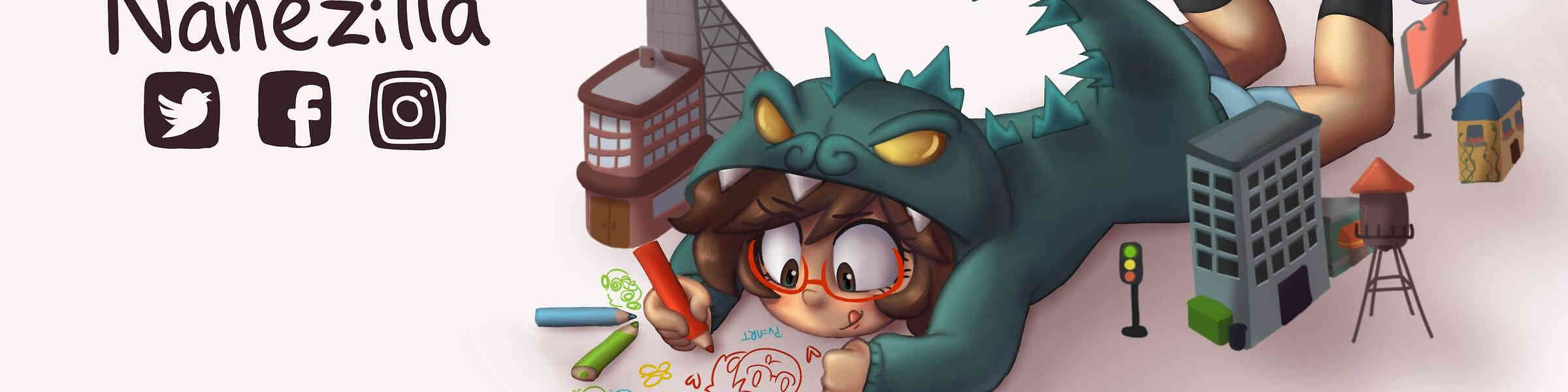 Redbubble banner for @Nanezilla