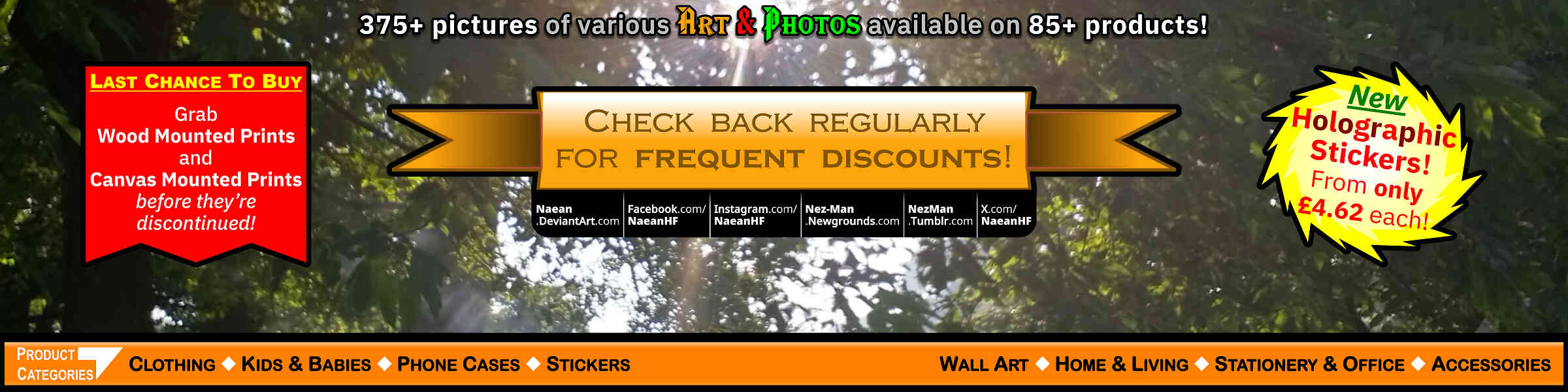 Artist shop banner image