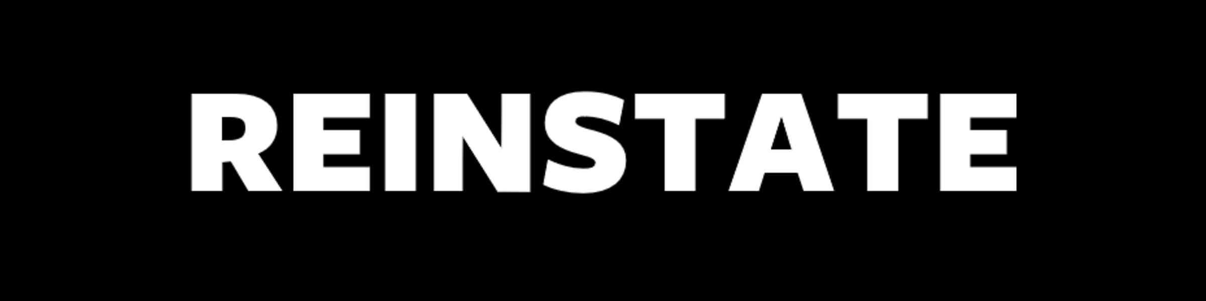 Redbubble banner for @REINSTATE