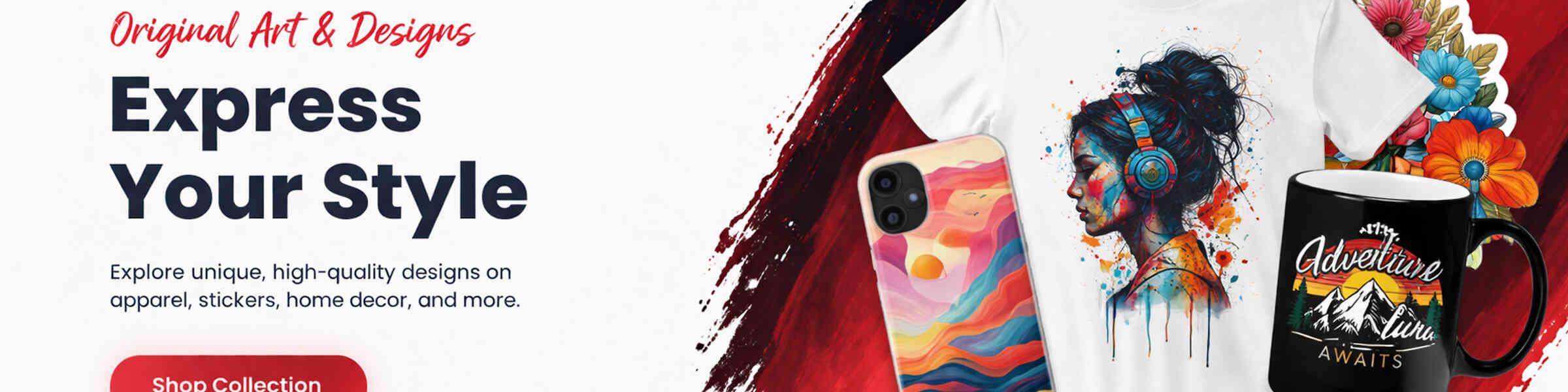 Redbubble banner for @SHAHIDUL
