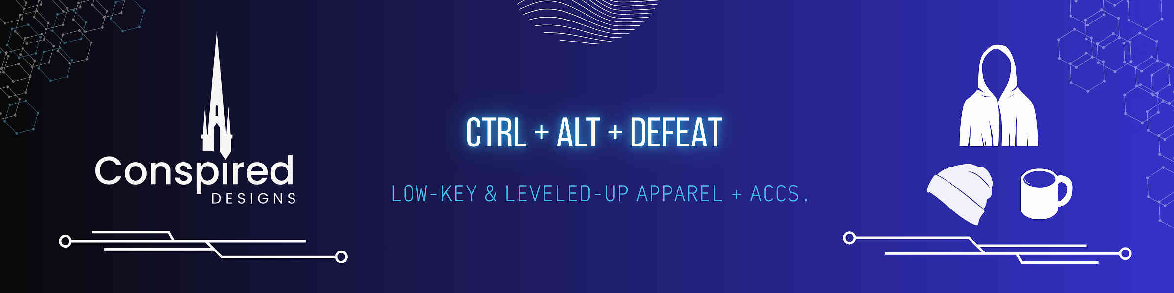 Redbubble banner for @Conspired