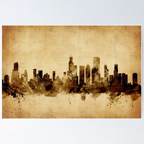 Item preview, Chicago Illinois Skyline designed and sold by ArtPrints.