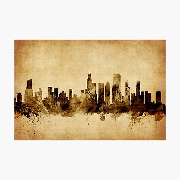 Item preview, Chicago Illinois Skyline designed and sold by ArtPrints.