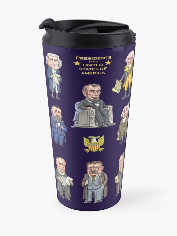 Alternate view of Presidents of the United States Travel Mug