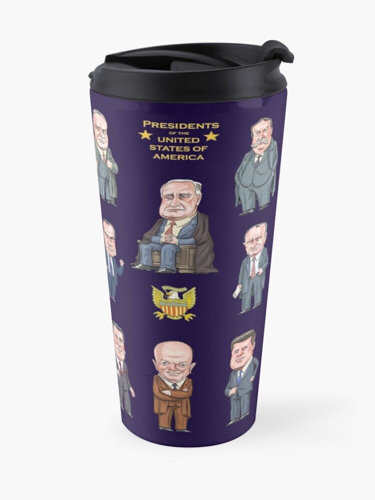 Alternate view of Presidents of the United States Travel Mug