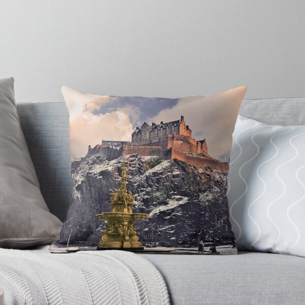 Winter Castle II Throw Pillow