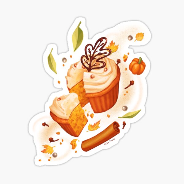 Pumpkin Spice Cupcake Sticker