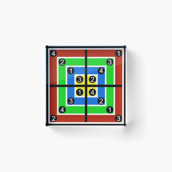 Item preview, Meyer Square - Color Coded For Easy Reading designed and sold by emovendo.
