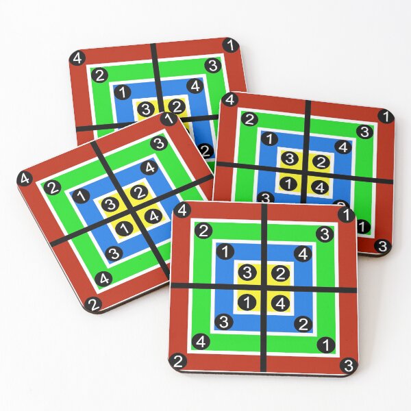Item preview, Meyer Square - Color Coded For Easy Reading designed and sold by emovendo.
