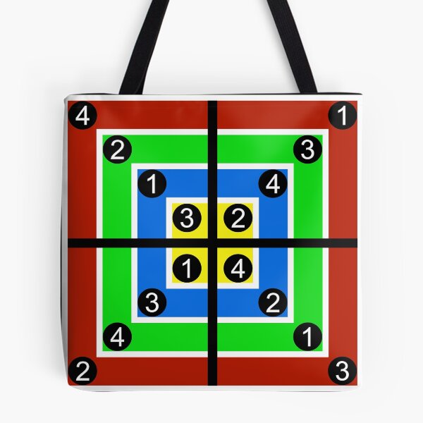 Item preview, Meyer Square - Color Coded For Easy Reading designed and sold by emovendo.