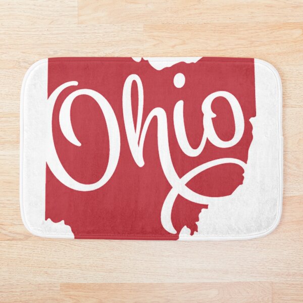 Ohio State Bath Mats Redbubble