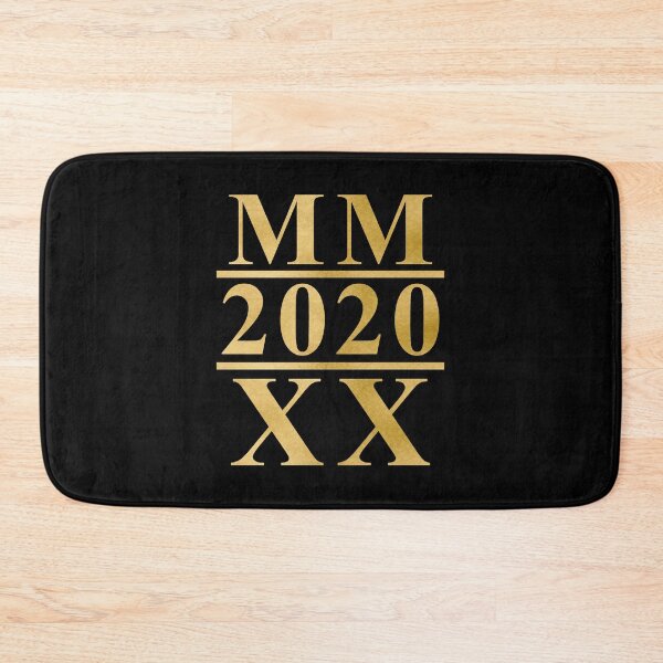 Item preview, 2020 - MMXX Roman Numerals (Gold) designed and sold by 4wordsmovement.