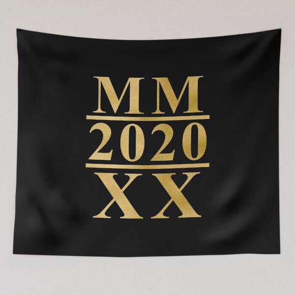 Item preview, 2020 - MMXX Roman Numerals (Gold) designed and sold by 4wordsmovement.