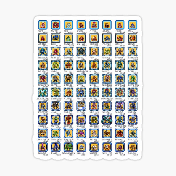 Item preview, MEGAMAN BOSSES designed and sold by vR4w.