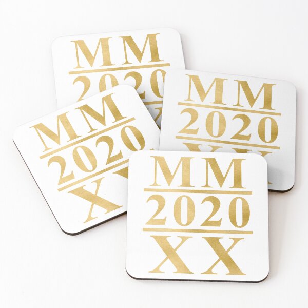 Item preview, 2020 - MMXX Roman Numerals (White Gold) designed and sold by 4wordsmovement.