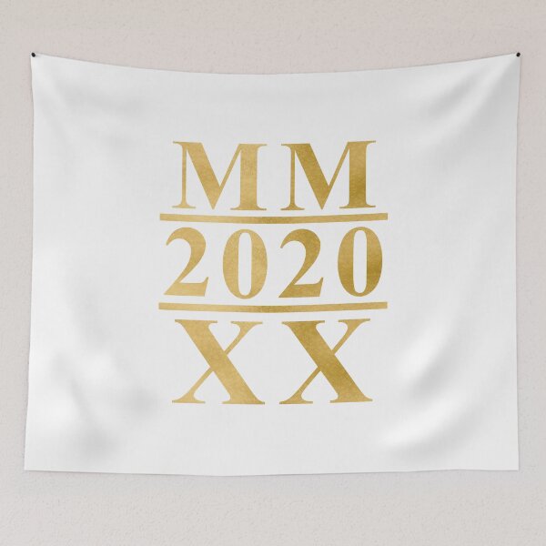 Item preview, 2020 - MMXX Roman Numerals (White Gold) designed and sold by 4wordsmovement.