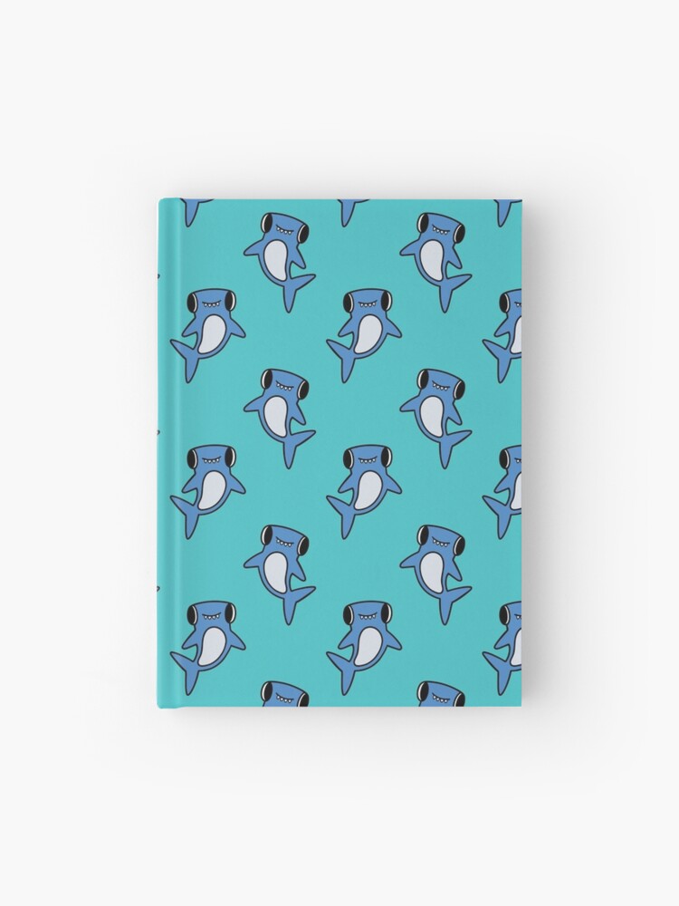 Thumbnail 1 of 3, Hardcover Journal, Happy Little Hammerhead Shark designed and sold by tarynjohnson.