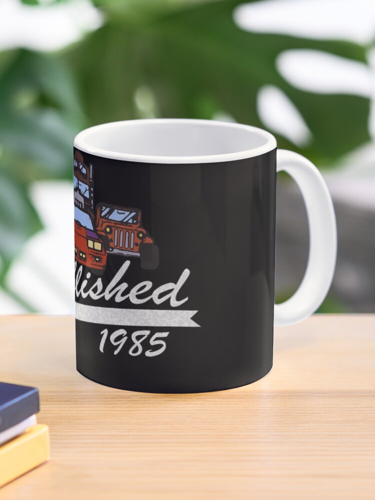 Thumbnail 1 of 6, Coffee Mug, Established 1985 MASK Rhino Thunderhawk Gator Hurricane designed and sold by mtrakker.