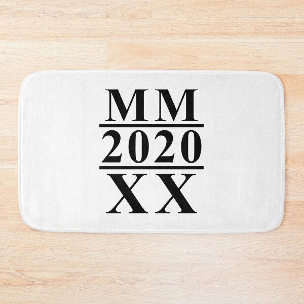 Item preview, 2020 - MMXX Roman Numerals (Black Text) designed and sold by 4wordsmovement.