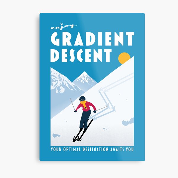 Enjoy gradient descent Metal Print