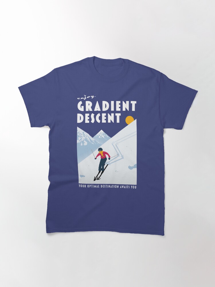 Alternate view of Enjoy gradient descent Classic T-Shirt