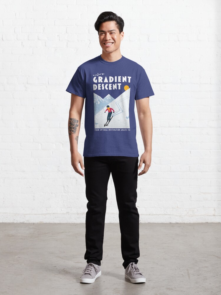 Alternate view of Enjoy gradient descent Classic T-Shirt