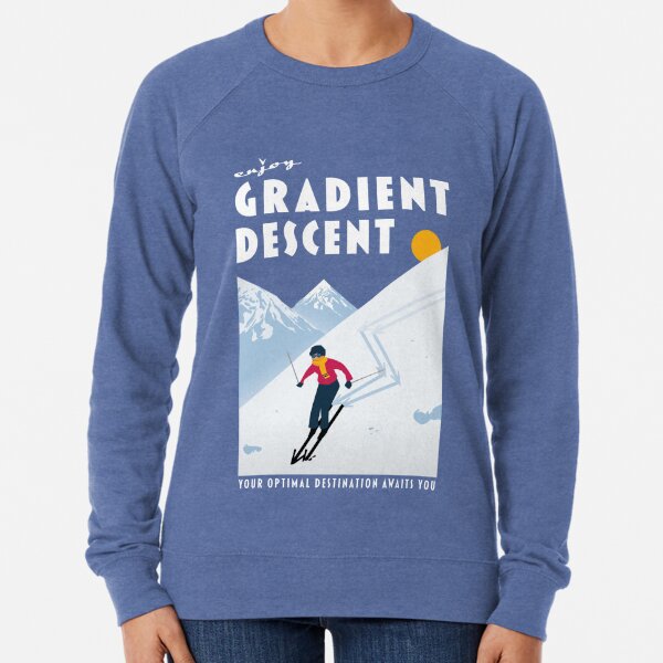 Enjoy gradient descent Lightweight Sweatshirt