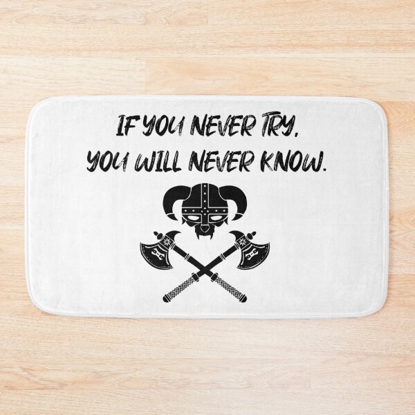 Item preview, if you give up you will never know designed and sold by AkraidaxDesign.