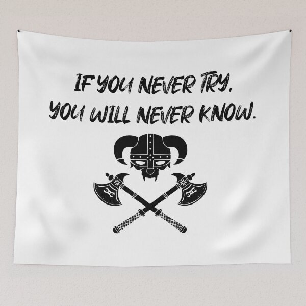 Item preview, if you give up you will never know designed and sold by AkraidaxDesign.
