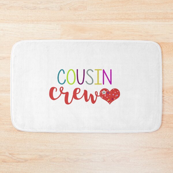 Item preview, Cousin Crew - cousins make best friends - cousin love - cousin squad - team cousin - cousin typography with heart designed and sold by smooshfaceutd.