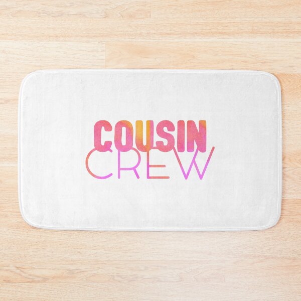 Artikelvorschau, Cousin Crew - Cousins machen beste Freunde - Cousin Love - Cousin Squad - Team Cousin - Cousin Typografie in rosa Wasserfarben entworfen und verkauft von smooshfaceutd.