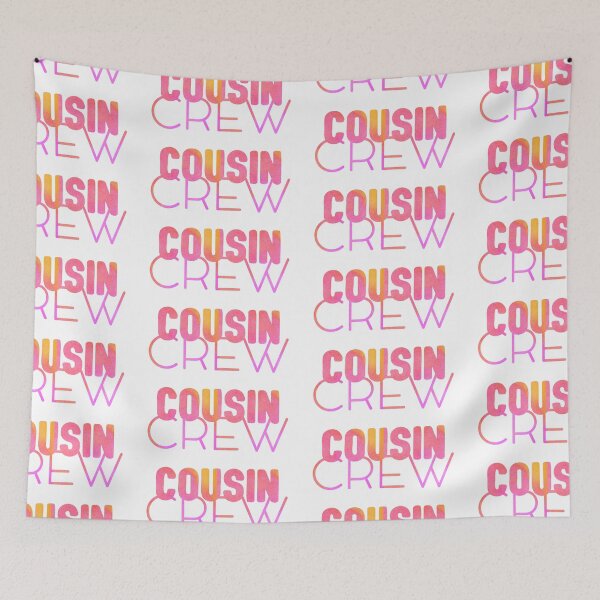 Artikelvorschau, Cousin Crew - Cousins machen beste Freunde - Cousin Love - Cousin Squad - Team Cousin - Cousin Typografie in rosa Wasserfarben entworfen und verkauft von smooshfaceutd.