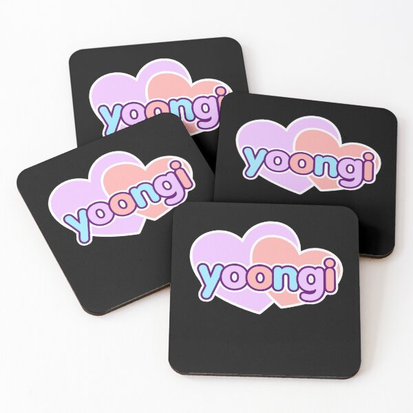 Item preview, Min Yoongi Suga BTS KPOP ARMY Pastel Hearts designed and sold by M3G4MERCH.