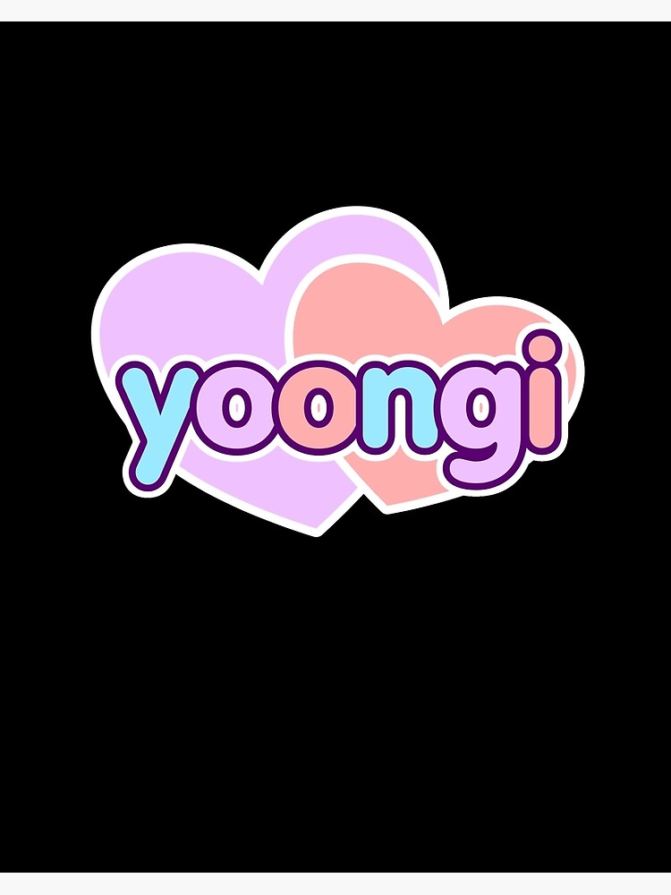 Min Yoongi Suga BTS KPOP ARMY Pastel Hearts