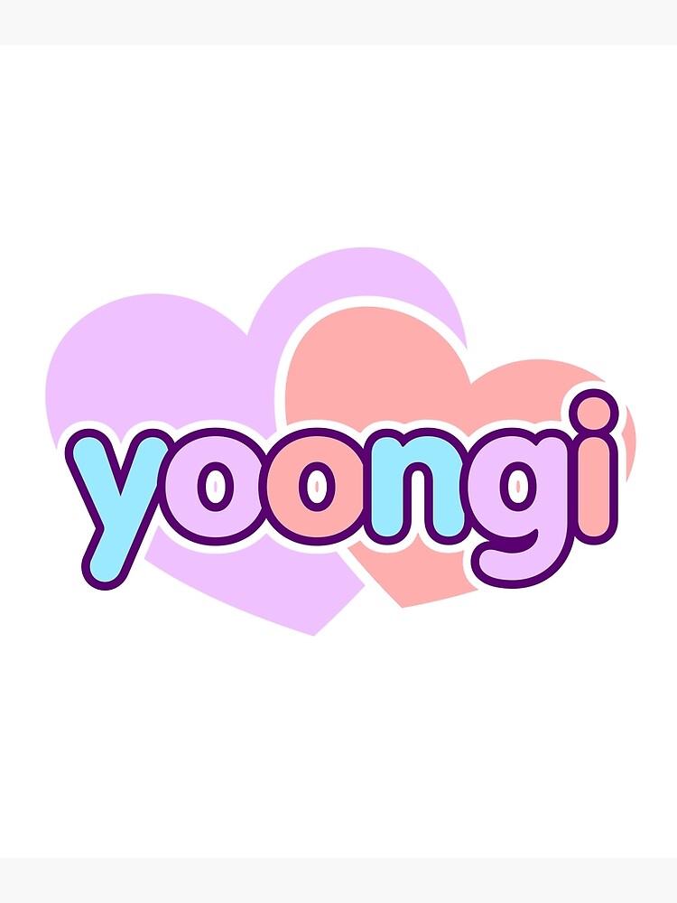 Min Yoongi Suga BTS KPOP ARMY Pastel Hearts