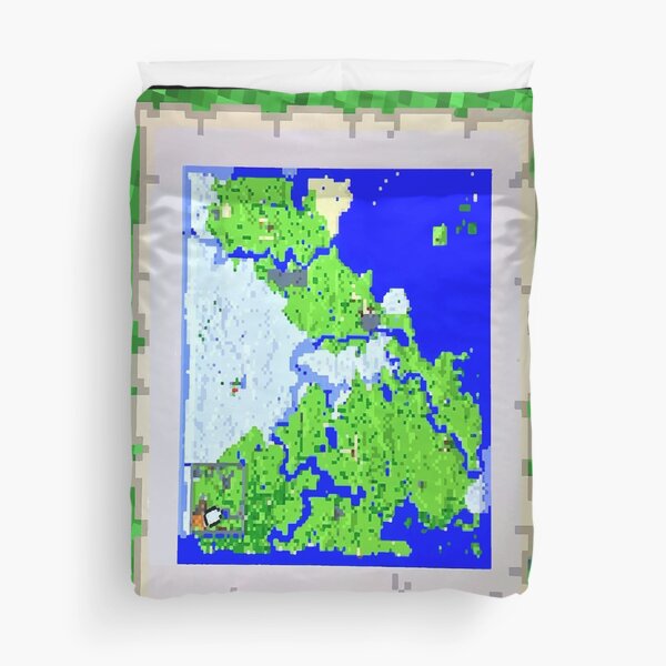 Item preview, Mining Map Twin Size Duvet  designed and sold by Sophersgreen.