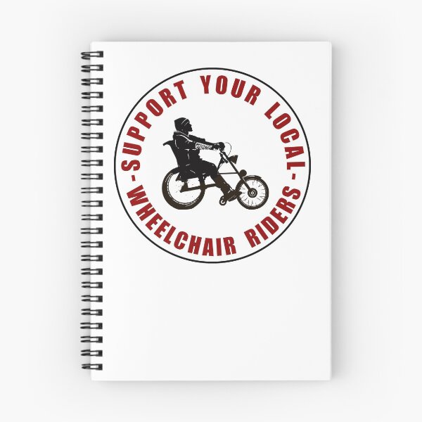 Item preview, Support your local wheelchair riders. Motard in wheelchair designed and sold by InclusiveThings.