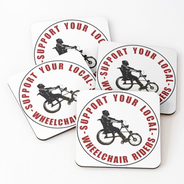Item preview, Support your local wheelchair riders. Motard in wheelchair designed and sold by InclusiveThings.