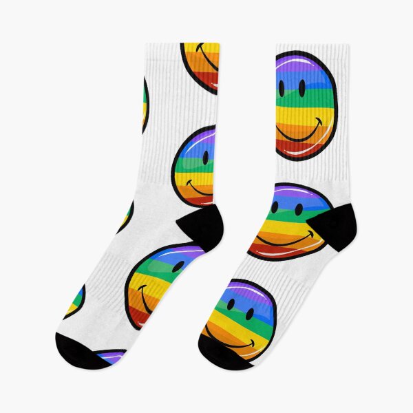 Item preview, Happy Face Rainbow Gay designed and sold by madcocreative.